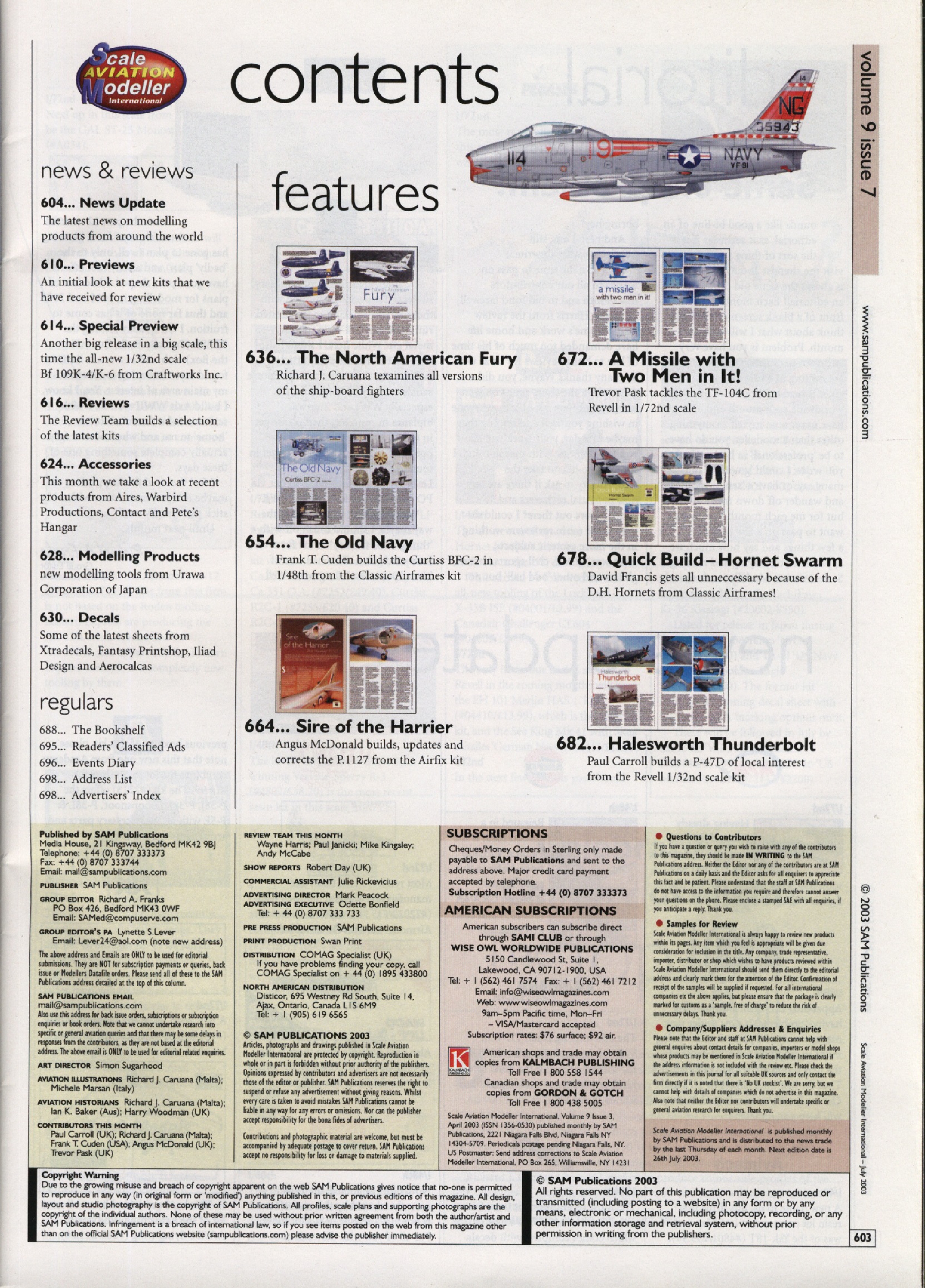 Scale Aviation Modeller International 2003-07